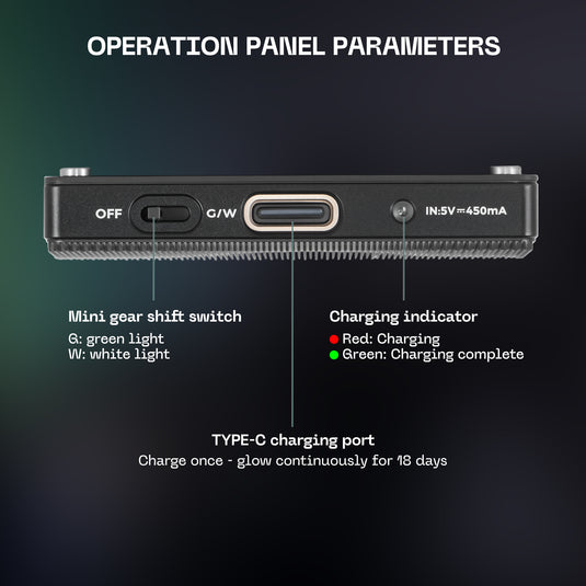 FANAUE EM-02 Luminous Velcro Rechargeable