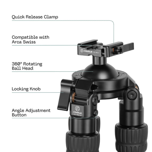 FANAUE Inverted Tripod with SC-ARCⅡClamp For Hunting Shooting