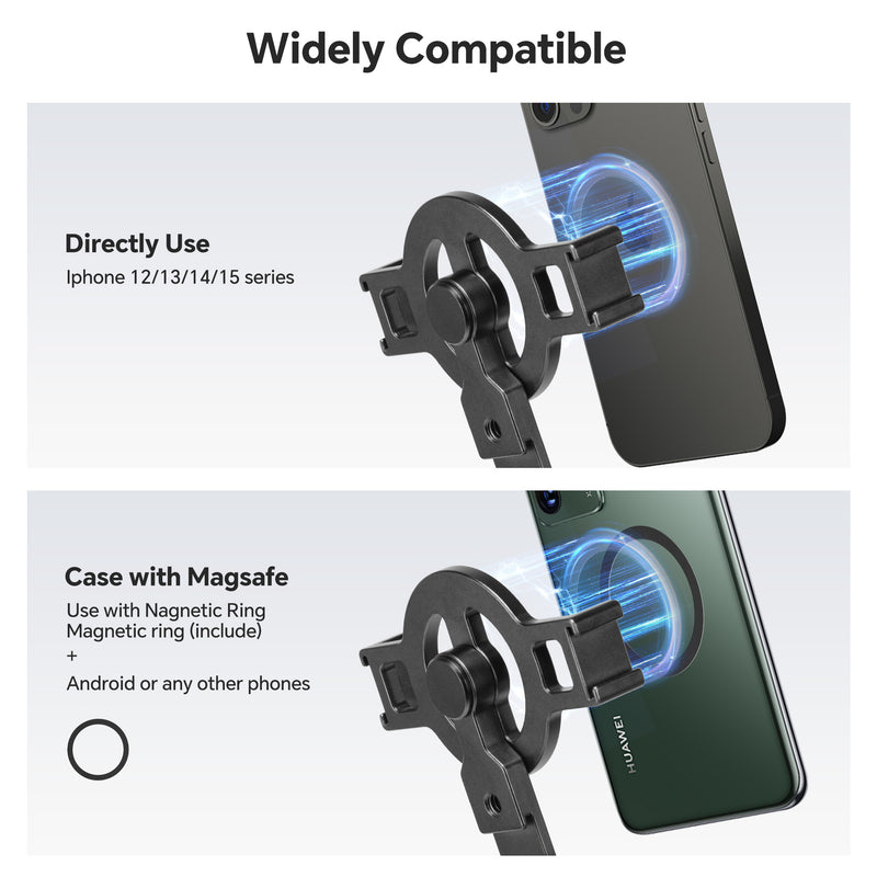 Load image into Gallery viewer, FANAUE MT-04 Magnetic Smartphone Clamp Adapter with Cold Shoe for Tridpod Stand
