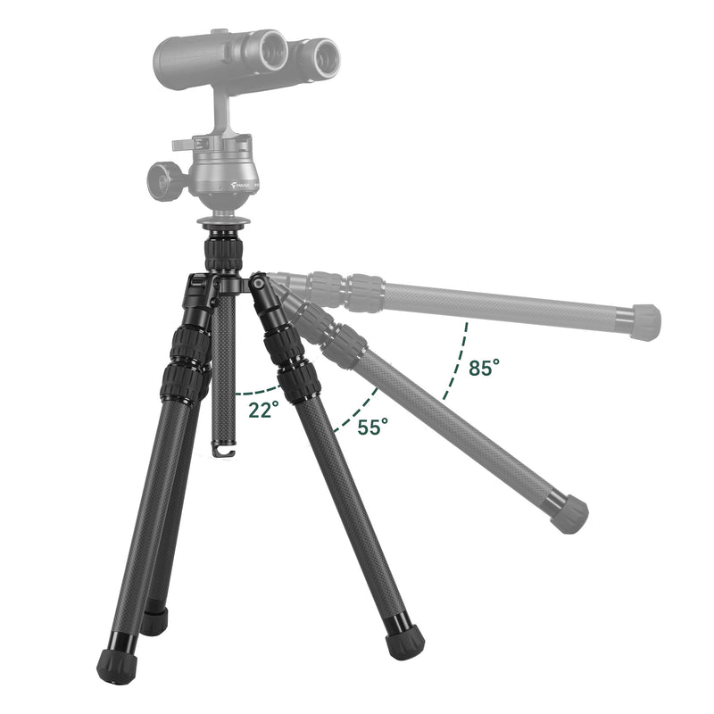 Load image into Gallery viewer, FANAUE HTC-2830CT Inverted Carbon Fiber Travel Tripod with Center Column for DSLR Cameras, 3-Sections, Load 12KG/26lb
