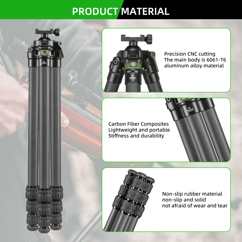 Load image into Gallery viewer, FANAUE Shooting Tripod (ST-30 ST-45 ST-65)with Durable Aluminum and Carbon Fiber Frames
