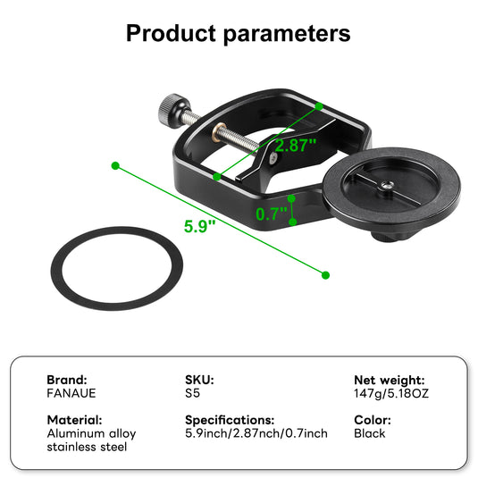 Magnetic Universal Spotting Scope Phone Adapter, Fits 2.16" Eyepiece Max（Only Available for iPhone）