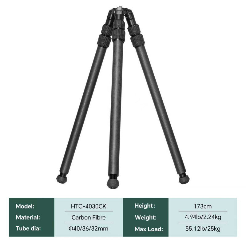 Load image into Gallery viewer, FANAUE HTC CK Series Inverted Carbon Fiber Tripod Without Ball Head For Shooting Hunting Photography

