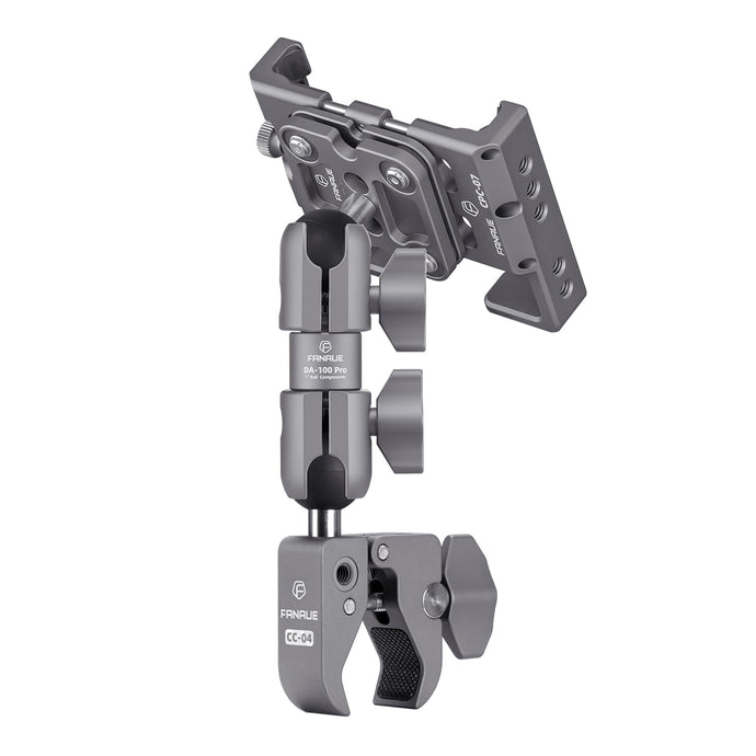 FANAUE Composite Double Socket Swivel Arm Universal Bike/Motorcycle Phone Holder Set