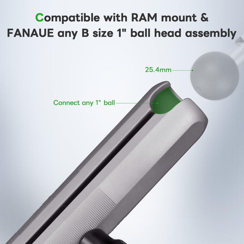 Load image into Gallery viewer, FANAUE Aluminum Anti-Theft Double Socket Arm suit fits Industry All Standard 25.4mm Ball
