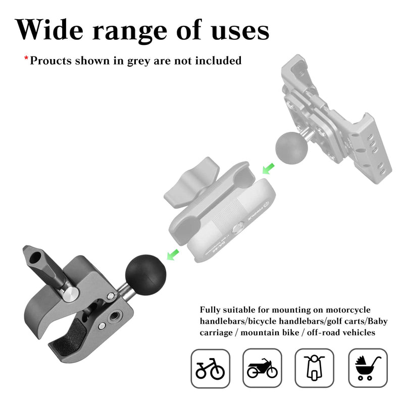 Load image into Gallery viewer, FANAUE Composite Double Socket Swivel Arm Universal Bike Phone Holder Suit
