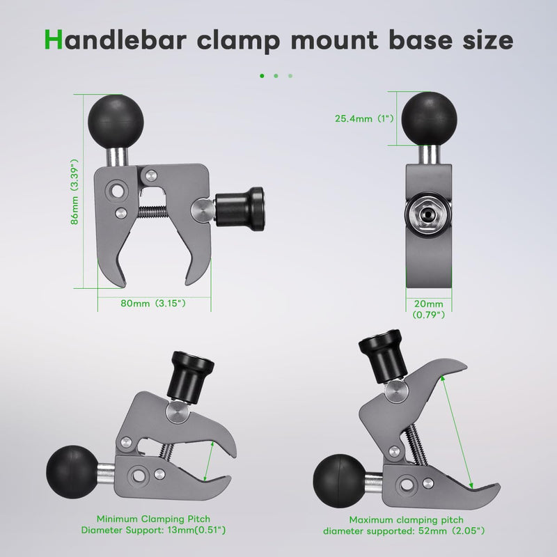 Load image into Gallery viewer, FANAUE Anti Theft Handlebar Base Mount Strong Rod Clamp
