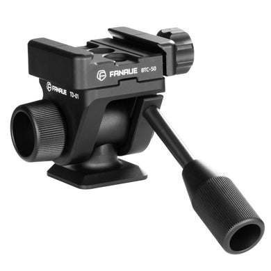 FANAUE Camera Tripod Fluid Head, Panoramic Ball Head with Arca Swiss Quick Release Plate Adapter