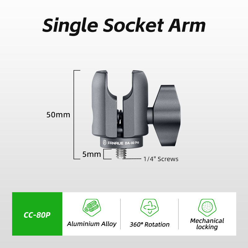 Load image into Gallery viewer, FANAUE Single Socket Arm Fit 25mm Ball Compatible with RAM mount 1&quot;Ball
