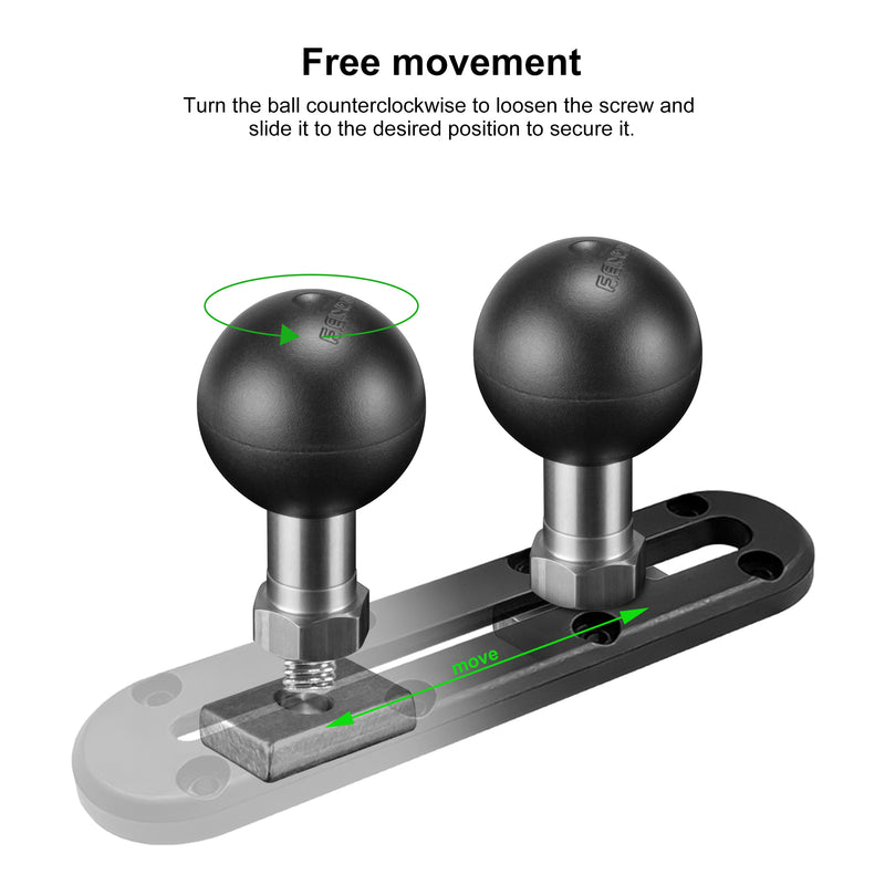 Load image into Gallery viewer, FANAUE M6T Track Ball with T-bolt Attachment Consists of Ball Bead with M6*1.0 Thread
