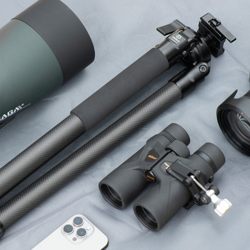 Load image into Gallery viewer, FANAUE HT-3240-45, 67.08&quot; Carbon Fiber Tripod For Hunting Shooting Photography(4 section,Load:20kg)
