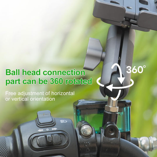 FANAUE M6 Ball Base Adapter With M6x1.0 Threaded Post for RAM Mounts Double Socket Arm & Bike Motorcycle Phone Holder