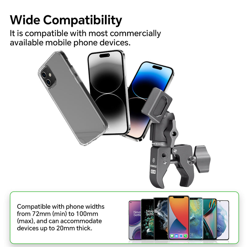 Load image into Gallery viewer, FANAUE CPC-06TP Strong Rod Clamp Phone Mount For Motorcycles Bicycles.
