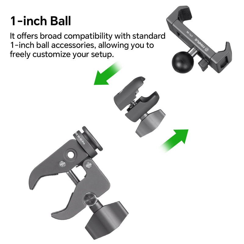 Load image into Gallery viewer, FANAUE CPC-06TP Strong Rod Clamp Phone Mount For Motorcycles Bicycles.

