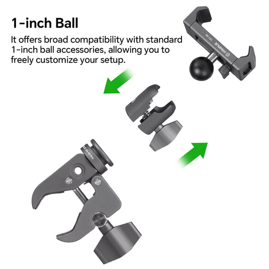 FANAUE CPC-06TP Strong Rod Clamp Phone Mount For Motorcycles Bicycles.