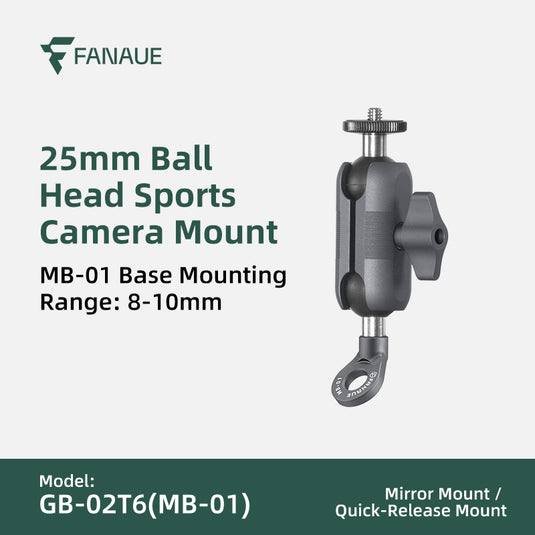 FANAUE GB-02T Action Camera Mount / Universal Action Camera Holder