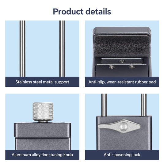 FANAUE Tablet mount for Motorcycle Compatible With  Width Of The Ipad 95-225mm