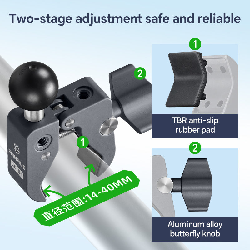 Load image into Gallery viewer, FANAUE Tablet mount for Motorcycle Compatible With  Width Of The Ipad 95-225mm
