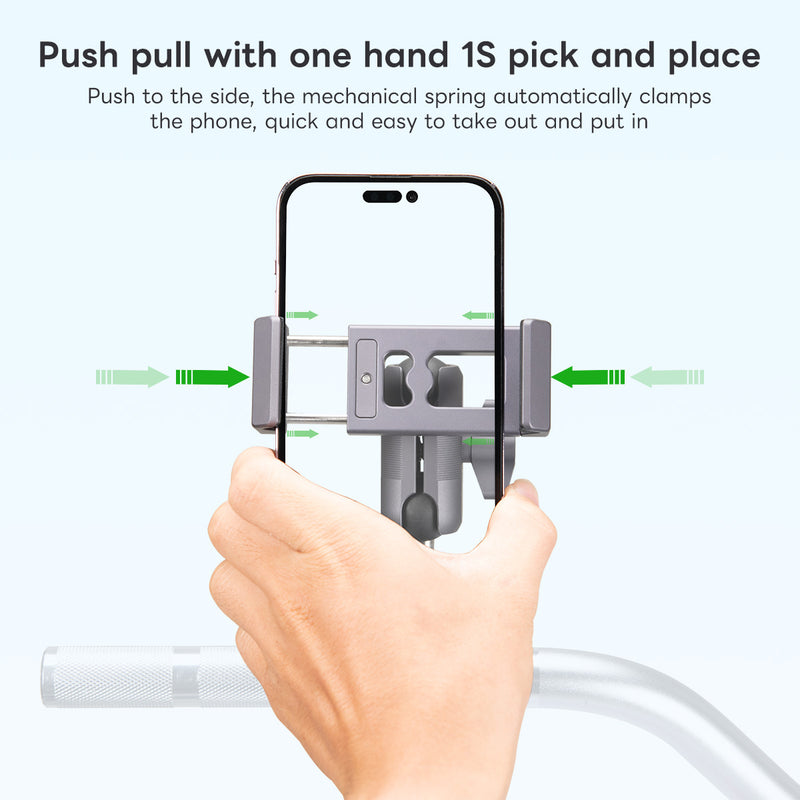 Load image into Gallery viewer, FANAUE Aluminum Phone Holder with 1&quot; Ball Head Adapter for 6-8.5&quot; Smartphone

