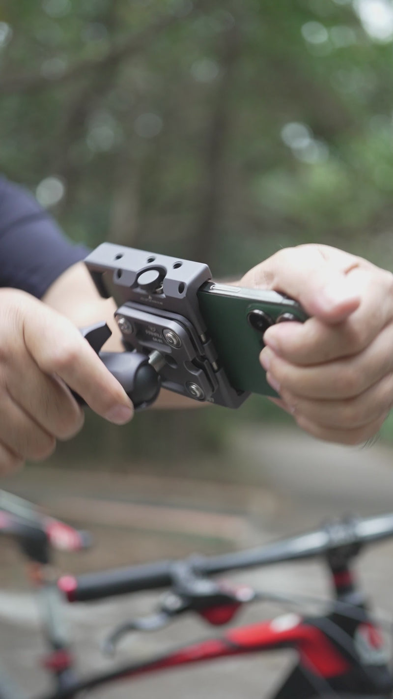 Load and play video in Gallery viewer, FANAUE Phone Mount Compatible With 1inch Ball For Motorcycle Bike
