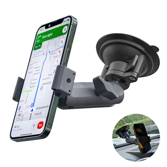 FANAUE Cell Phone Holder for Car with Twist-Lock Suction Cup