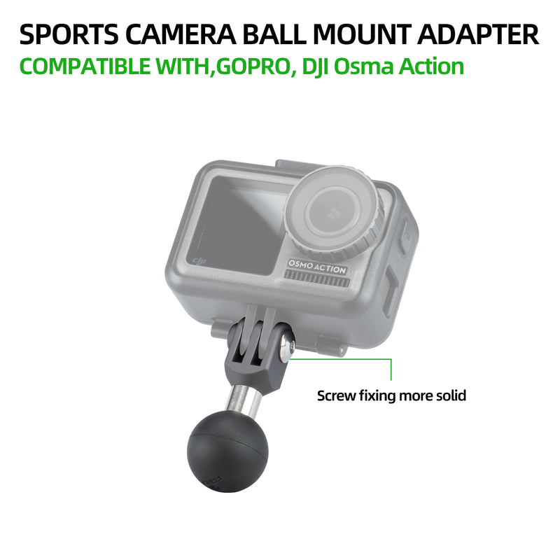 Load image into Gallery viewer, FANAUE GB-01 Action Camera Mount Interface 1&quot; Ball Assembly,Compatible with GOPRO Hero 9/10/11 and Other Brands of Action Cameras
