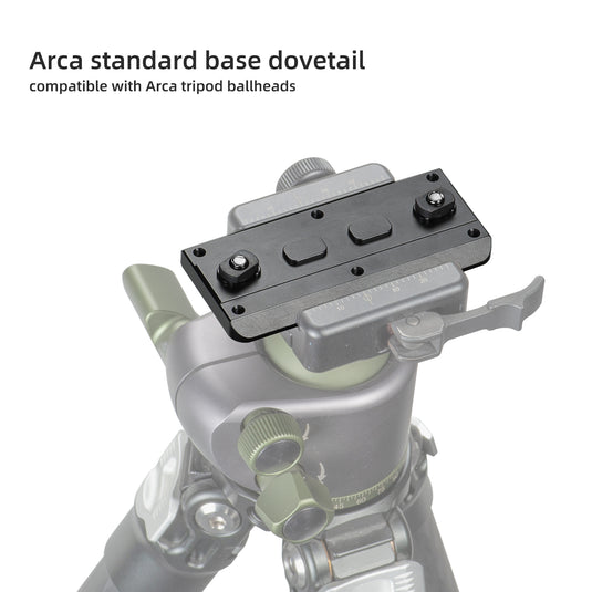 FANAUE M-Lok Arca Rail Tripod Mount Mlok Adapter Compatiable Arca-Swiss/RRS Dovetail for Rifle Tripod Ballhead Quick Release Plate(3.15")