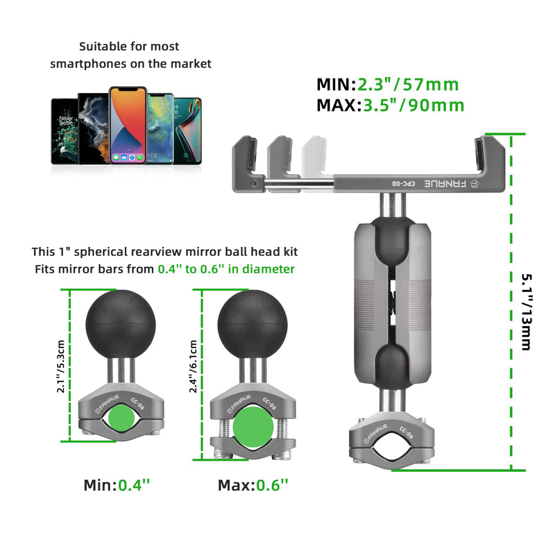 Load image into Gallery viewer, FANAUE CC-06T Motorbike Mobile Phone Holder
