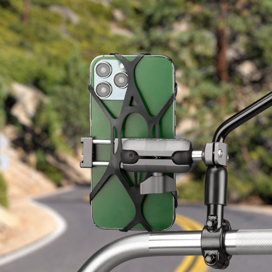 FANAUE Motorcycle Phone Mount with Shock Absorber Cellphone Universal  Holder
