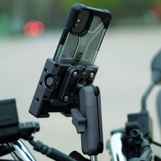 FANAUE Motorcycle Phone Mount with Shock Absorber Cellphone Universal  Holder