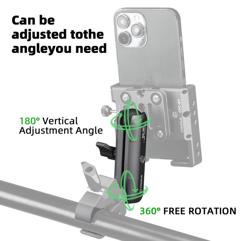 Load image into Gallery viewer, FANAUE DA-90 Double Socket Arm with Dual 1&quot; Ball sockets
