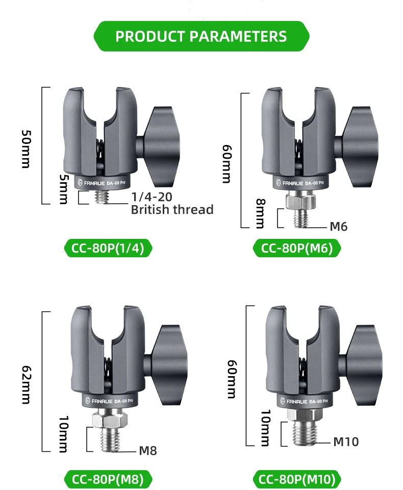 FANAUE Single Socket Arm Fit 25mm Ball Compatible with RAM mount 1"Ball Suitable for Various Screw Holes._1