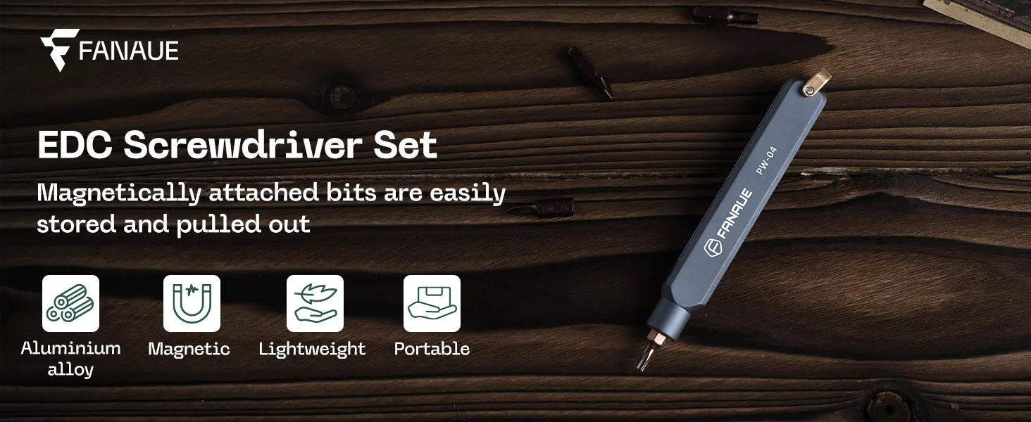 FANAUE PW-04 Aluminum Alloy Mangnetic Screwdriver Repair Tool Kit_1