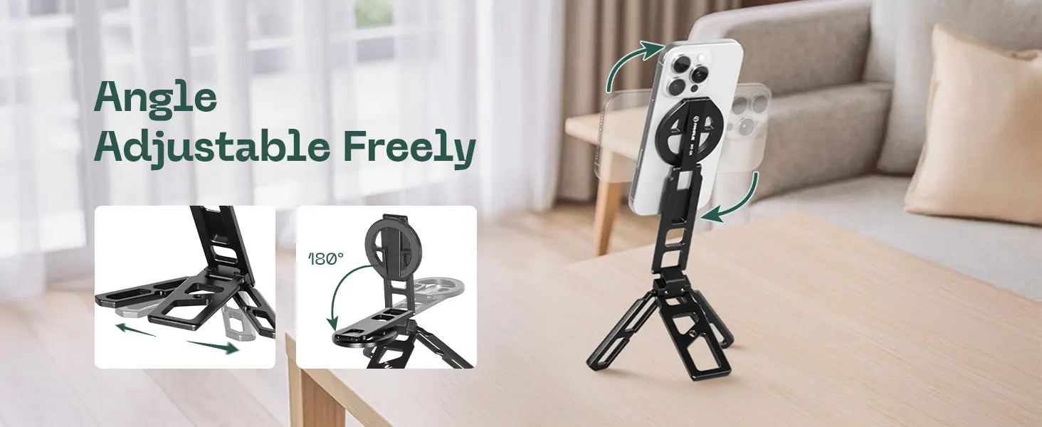 FANAUE MT-06 Magnetic Tripod Mount - 360° Adjustable Compatible with Arca Swiss_2