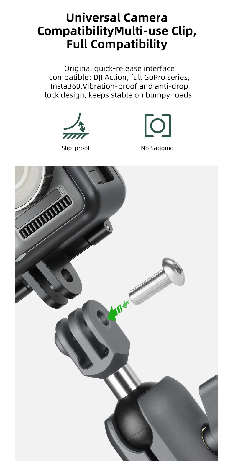 FANAUE Action Camera Mount / Universal Action Camera Holder_5