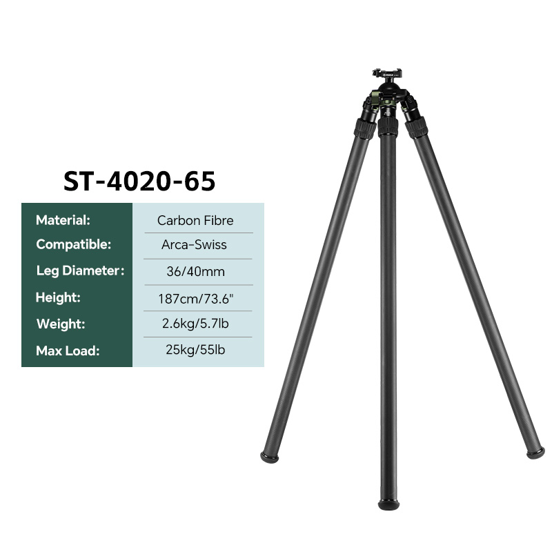 FANAUE Heavy Duty Hunting Tripod | Carbon Fiber with Arca Ball Head