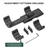 FANAUE 30-30-0MOA Montura de visor cantilever con desplazamiento, de una pieza y doble anilla para visores de 30 mm, para riel Picatinny