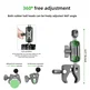 FANAUE Super Clamp Action Camera Mount,Monitor 360° Ballhead Magic Arm Double Ball Head Adapter