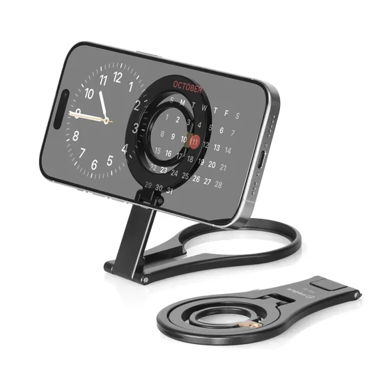 FANAUE MS-02 Cell Phone Stand Holder,Desk Foldable Magnetic Phone Ring Grip