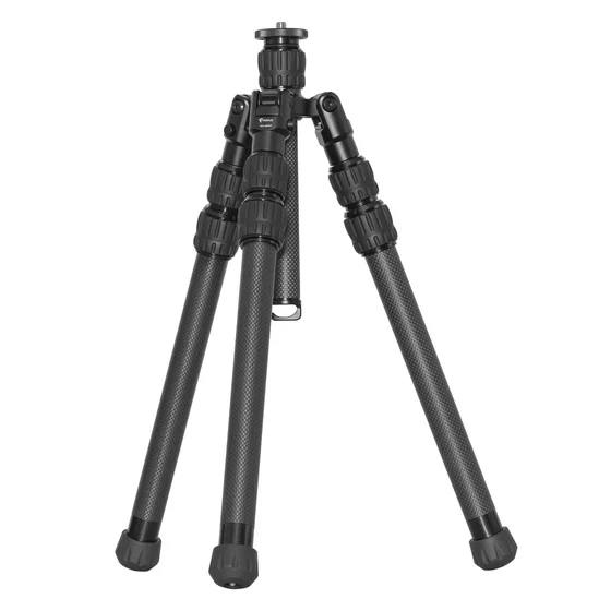 FANAUE HTC-2830CT Inverted Carbon Fiber Travel Tripod with Center Column for DSLR Cameras, 3-Sections, Load 12KG/26lb
