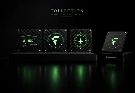 FANAUE 发光士气章：一款现已在 Kickstarter 上众筹的可充电碳纤维徽章