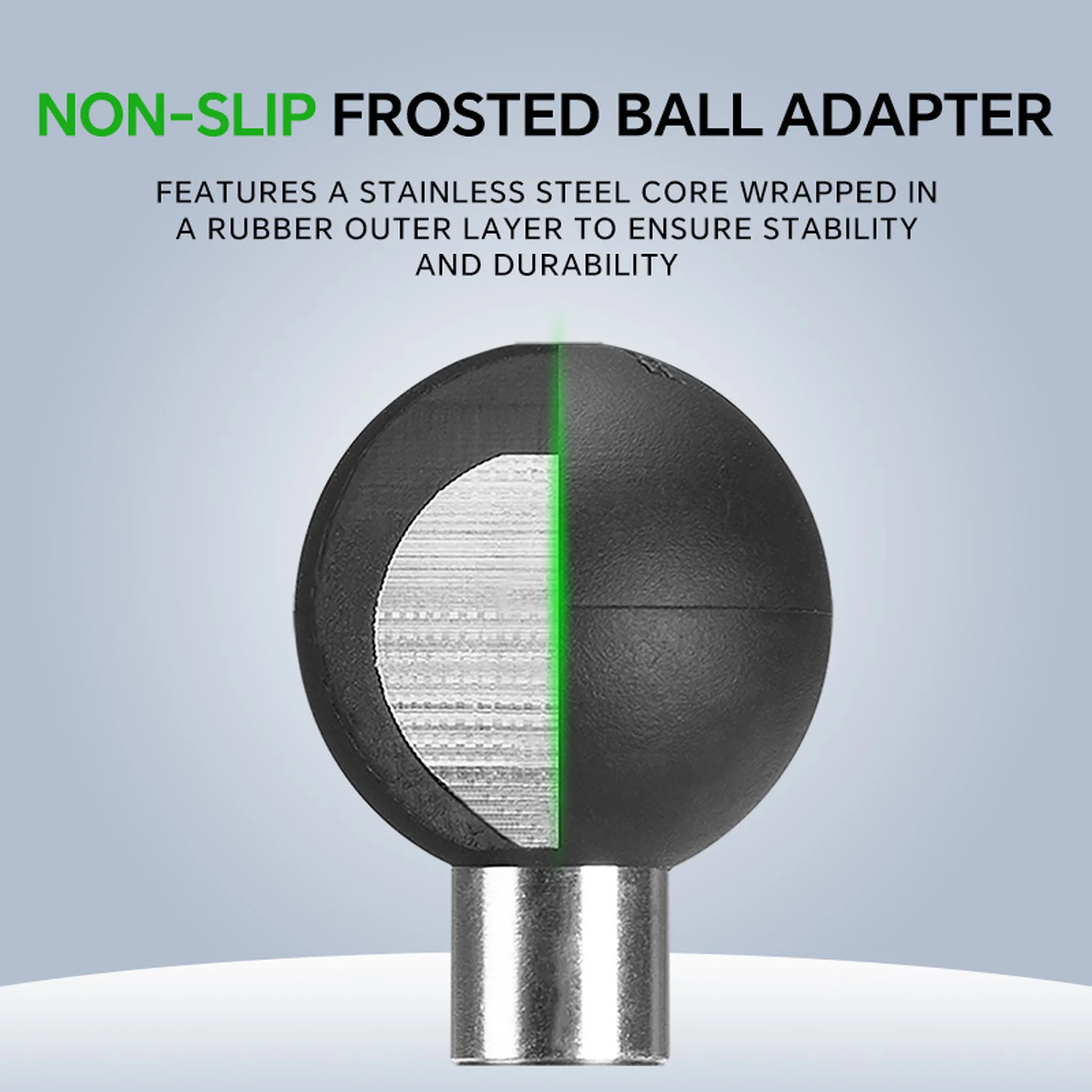 FANAUE B-0  Female Ball Adapter with 1/4"-20 Threaded Hole with 25/20/17mm Ball