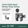 FANAUE Anti Theft Handlebar Base Mount Strong Rod Clamp