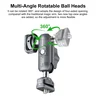 FANAUE HB-04T Camera Articulating Magic Arm, Dual Ballhead Monitor Holder Featuring 1/4" Thread Screw and Positioning Holes