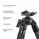 FANAUE HT-3240-45, 67.08" Carbon Fiber Tripod For Hunting Shooting Photography(4 section,Load:20kg)