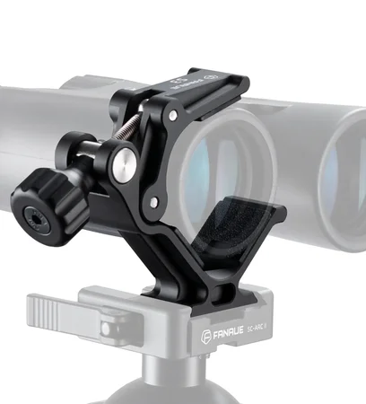 FANAUE Binocular Tripod Mount Adapter,1/4" 3/8" Screw and ARCA Quick Release Binocular Tripod Mount,Compatiable with Vortex Zeiss Nikon Swarovski Leica Leupold Bushnell binculars