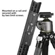FANAUE Keymod Rail Tripod Plate Adapter Mount BKMOD-140 with Safety Stop Screws,for Tripod Ball Head Ballhead,Compatible Arca Swiss RRS Dovetail(140mm))