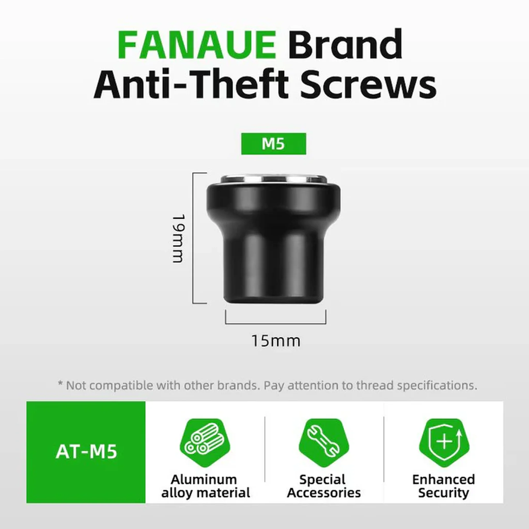 FANAUE Single Socket Arm Fit 25mm Ball Compatible with RAM mount 1"Ball Suitable for Various Screw Holes.