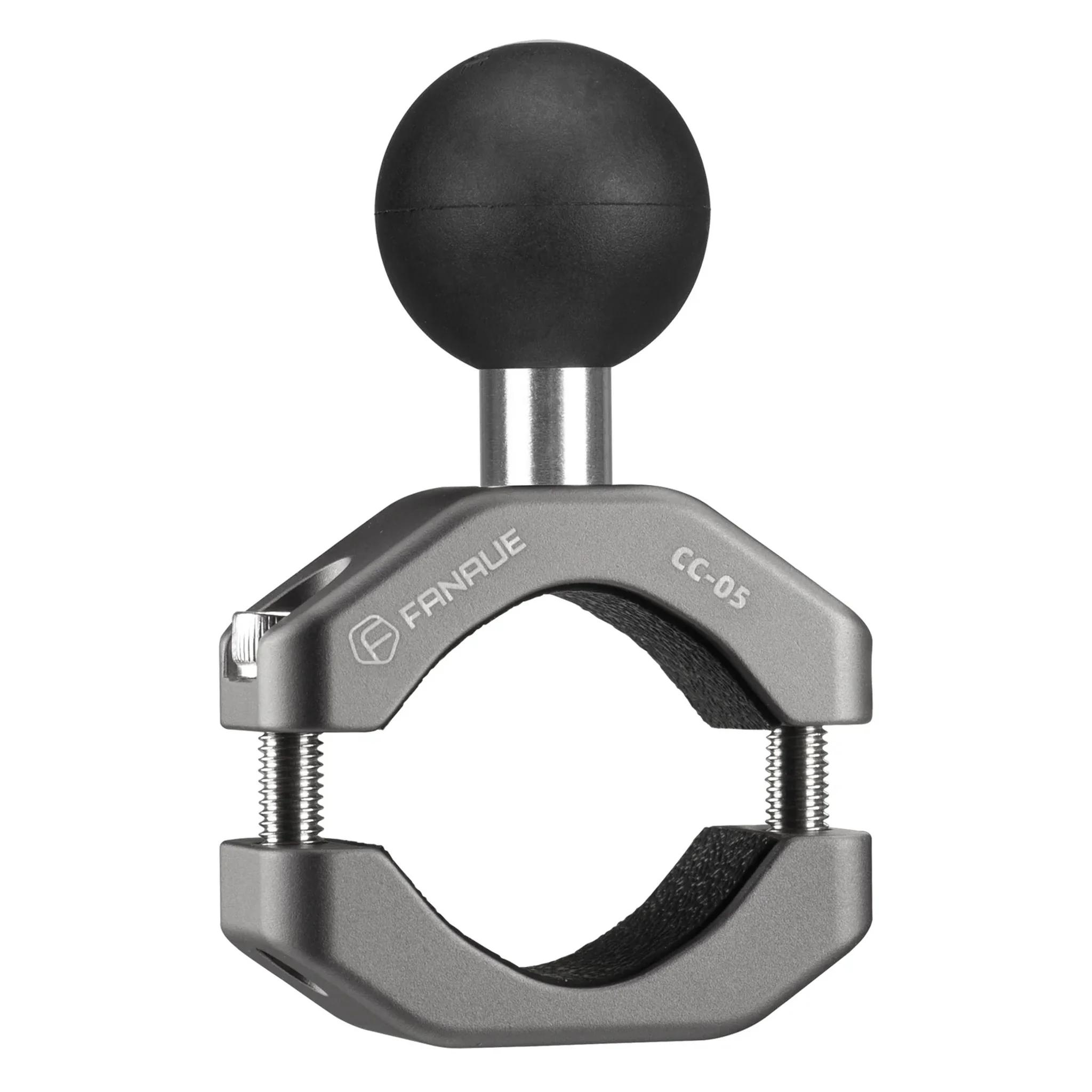 FANAUE Handlebar U-Bolt Base Clamp for Rails 0.85" to 1.14" in Diameter CC-05 Rod Clamp with B Size 1" Ball For RAM Mounts