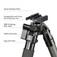 FANAUE HT-2830-28 Camera Tripod Compatible with ACRA Swiss Standard (Height:57.48")